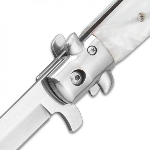 Kriegar German White Pearl Stiletto Knife