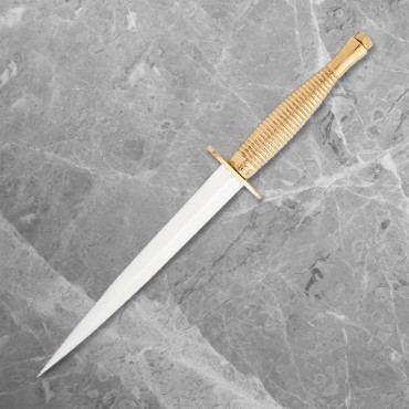 Sheffield Commando Dagger - Gold Carbon Steel