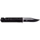 Black Liner Lock Folder with Two-Tone Serrated Blade