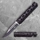 Black Liner Lock Folder with Two-Tone Serrated Blade