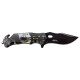 Folder with Eagle Graphic Embossed Print Handle