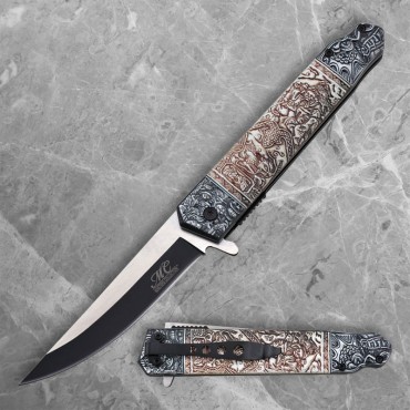 Straight Back Liner Lock Folder with Dragon Head Handle