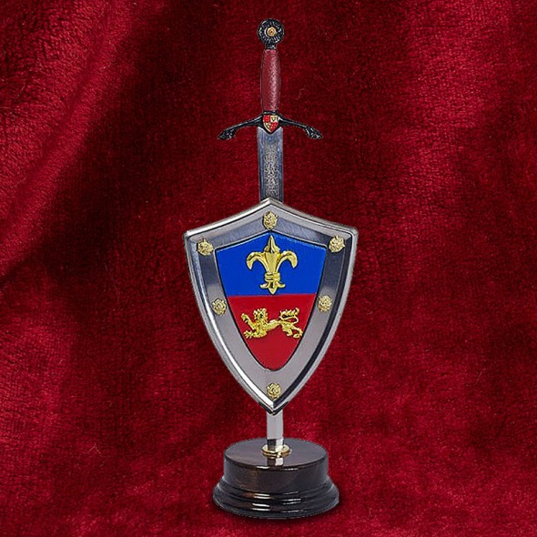 Black Prince Letter Opener & Shield Set