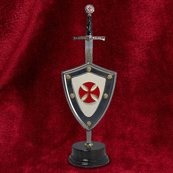 Templar Letter Opener & Shield Set