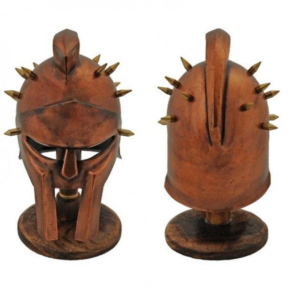 Mini Gladiator Helmet with Stand
