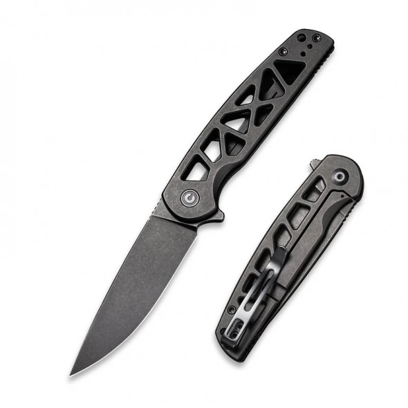 Civivi Perf Framelock Black Stonewashed