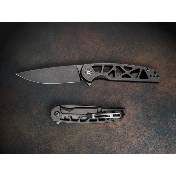 Civivi Perf Framelock Black Stonewashed