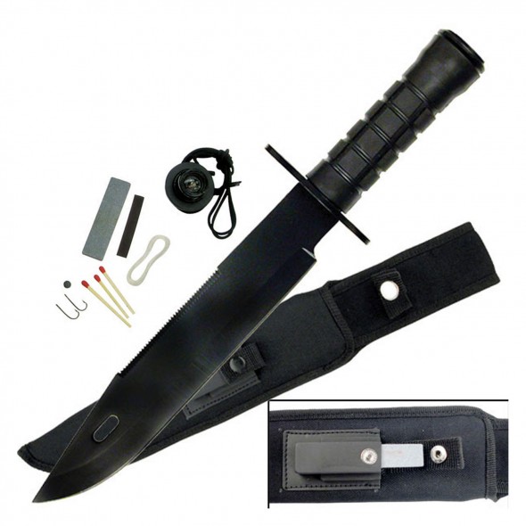 Black Bowie with Survival Kit