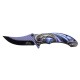 3D Blue Winged Dragon Liner Lock Folder