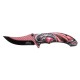 3D Red Winged Dragon Liner Lock Folder