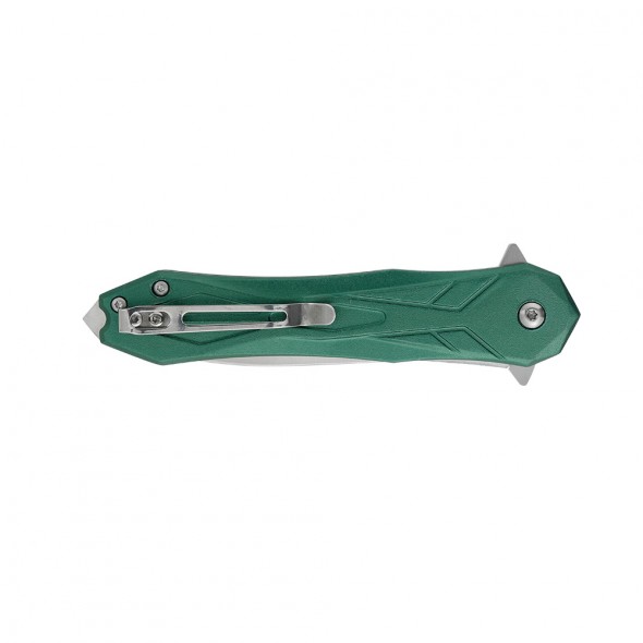 Liner Lock Folder with Green Anodised Aluminium Handle