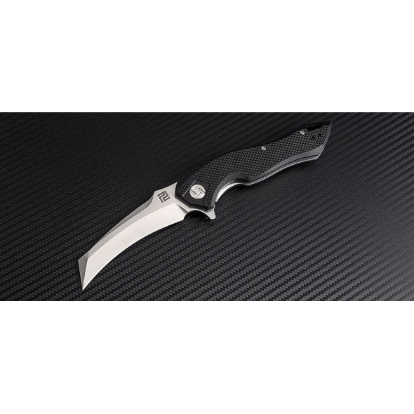 Artisan Eagle Linerlock Black D2