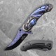 3D Blue Winged Dragon Liner Lock Folder