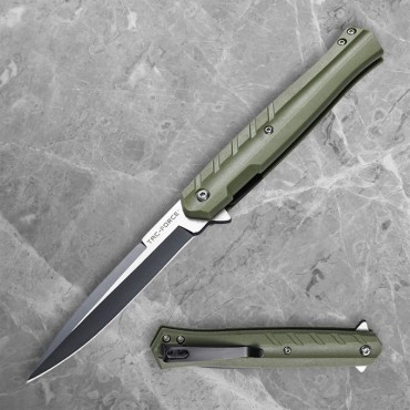 Liner Lock Folder with Olive Green Handle