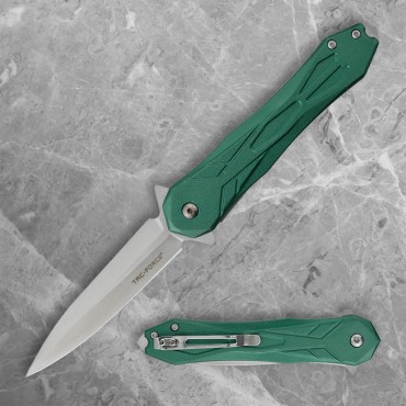 Liner Lock Folder with Green Anodised Aluminium Handle