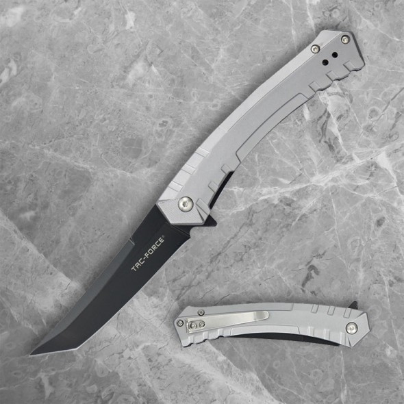 Liner Lock Folder with Black Blade & Anodised Aluminium Handle
