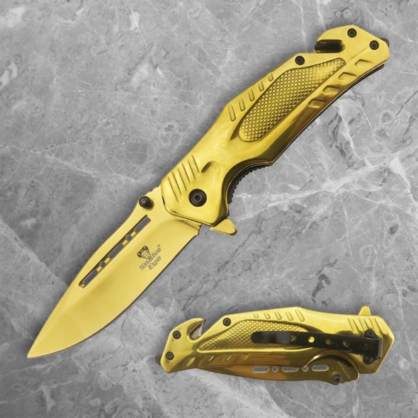Golden Liner Lock Folder with Belt Cutter