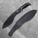 All Black Sawback Kukri Machete