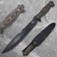 Snake Eye Reverse Serrated Fixed Blade
