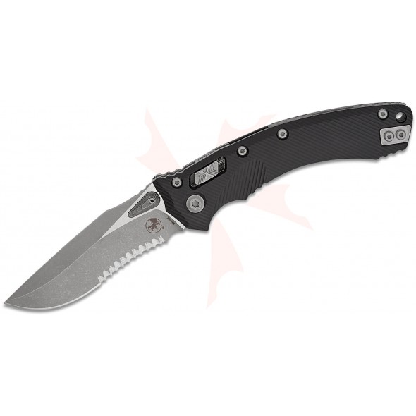 Microtech Amphibian RAM-LOK Apocalyptic Serrated Fluted Aluminium