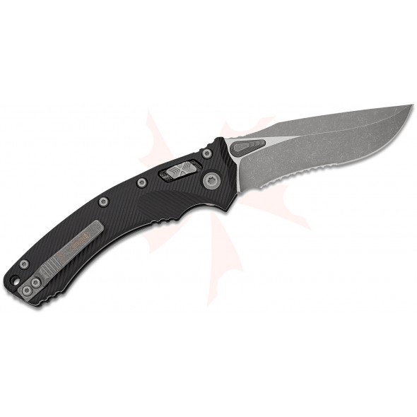 Microtech Amphibian RAM-LOK Apocalyptic Serrated Fluted Aluminium