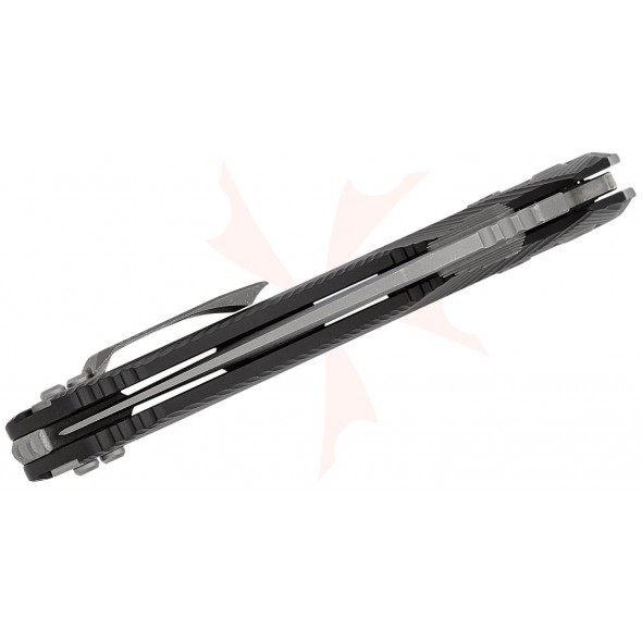 Microtech Amphibian RAM-LOK Apocalyptic Serrated Fluted Aluminium