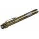 Microtech Amphibian RAM-LOK Stonewashed Serrated Fluted Aluminium OD Green