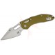 Microtech Stitch Spear Point Stonewashed Fluted Aluminium OD Green