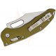 Microtech Stitch Spear Point Stonewashed Fluted Aluminium OD Green