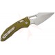 Microtech Stitch Spear Point Stonewashed Fluted Aluminium OD Green