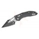Microtech Stitch Spear Point Serrated Fluted G10 Black