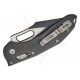 Microtech Stitch Spear Point Serrated Fluted G10 Black