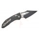 Microtech Stitch Spear Point Serrated Fluted G10 Black