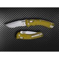 Microtech Amphibian RAM-LOK Stonewashed Serrated Fluted Aluminium OD Green