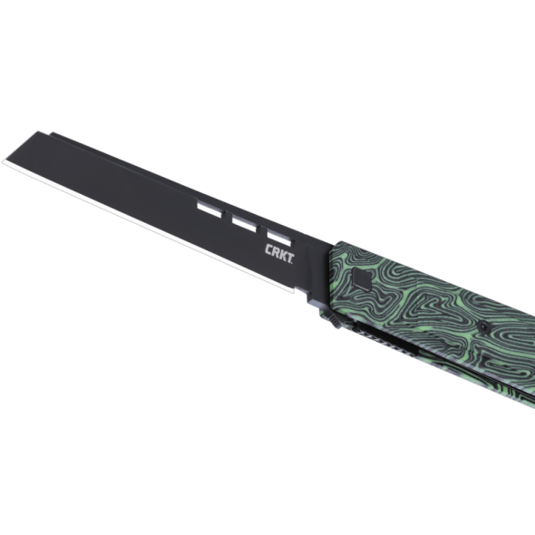 CRKT Zephyr Green White Liner Lock