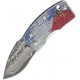 G Sakai Money Clip Framelock Mt Fuji Damascus