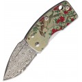 G Sakai Money Clip Framelock Bird Damascus