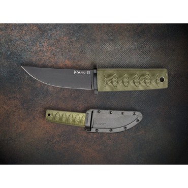 Cold Steel Kyoto II Fixed Blade OD Green Black Blade