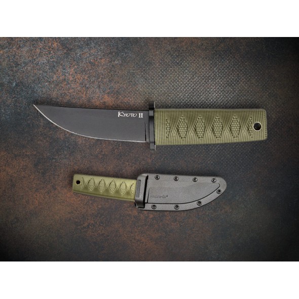 Cold Steel Kyoto II Fixed Blade OD Green Black Blade