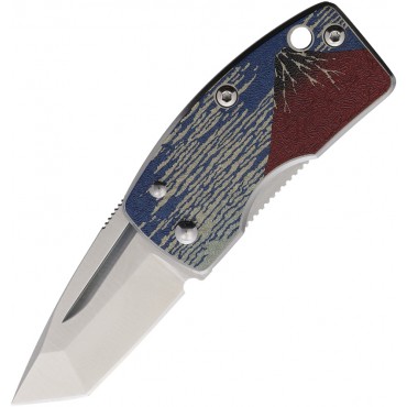 G Sakai Money Clip Framelock Mt Fuji Tanto