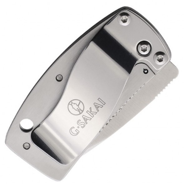 G Sakai Money Clip Framelock Mt Fuji Tanto