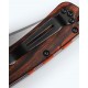 Benchmade Crooked River|Gray Aluminum & Wood|Clip-point