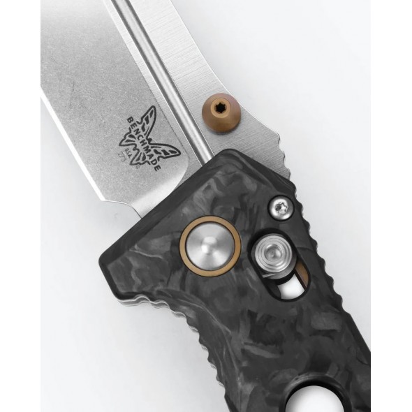 Benchmade Mini Adamas® | Marbled Carbon Fiber | Drop-point