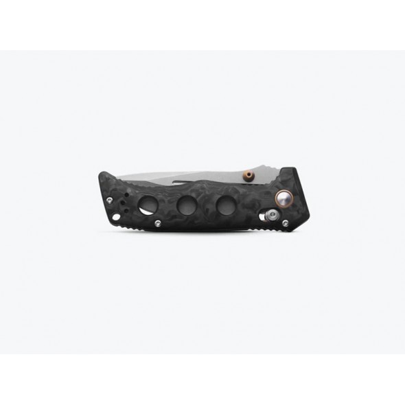 Benchmade Mini Adamas® | Marbled Carbon Fiber | Drop-point