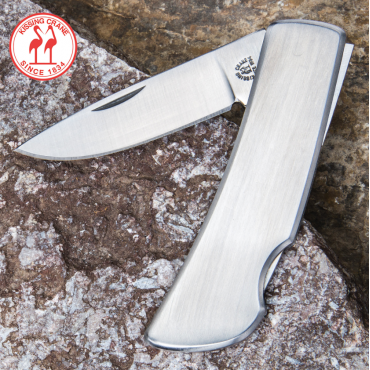 Kissing Crane Mini Satin Smooth Pocket Knife