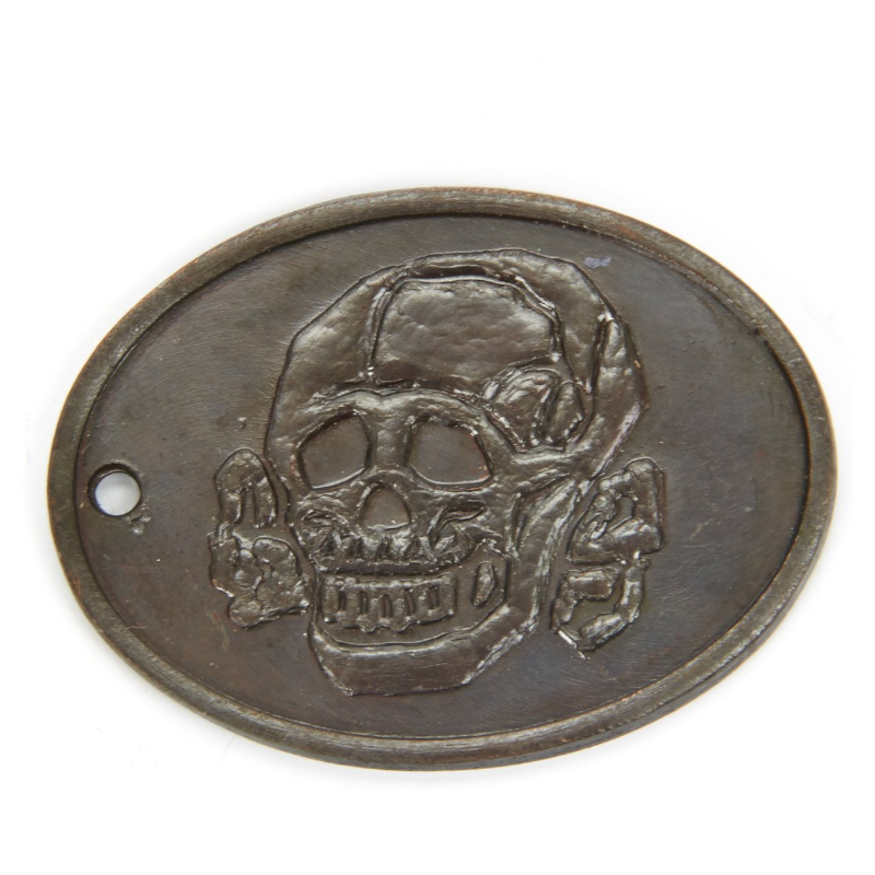German WWII SS Copper Identification Tag