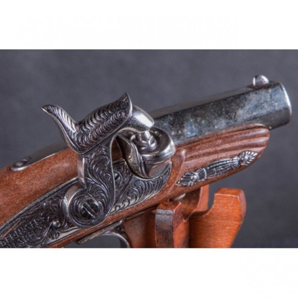 Denix Percussion Philadelphia Deringer Pistol Brown, USA 1862
