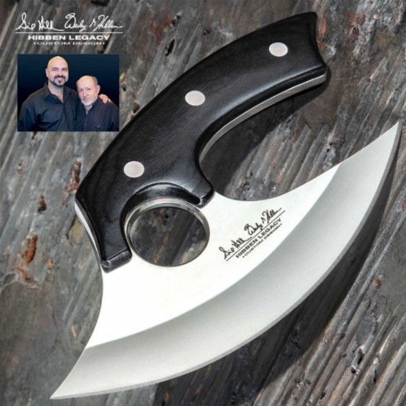 Gil Hibben Legacy Ulu Knife And Leather Sheath