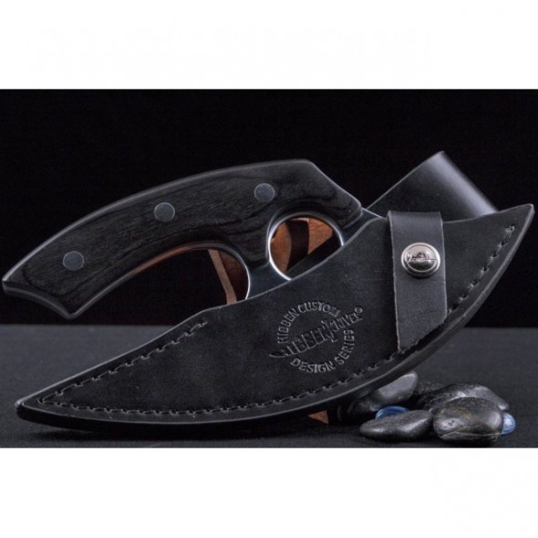 Gil Hibben Legacy Ulu Knife And Leather Sheath
