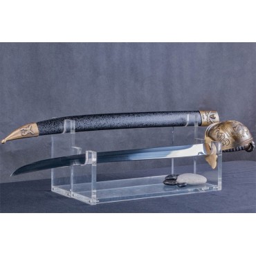 Pirate Cutlass Sword with Ship Hilt and Scabbard